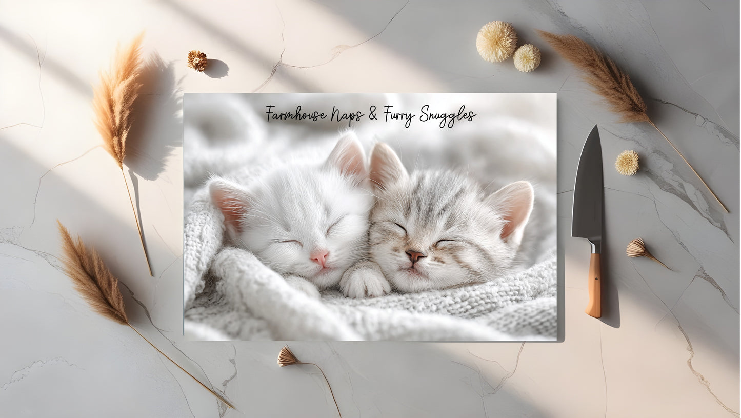 A4 Glass Sublimated Chopping Board