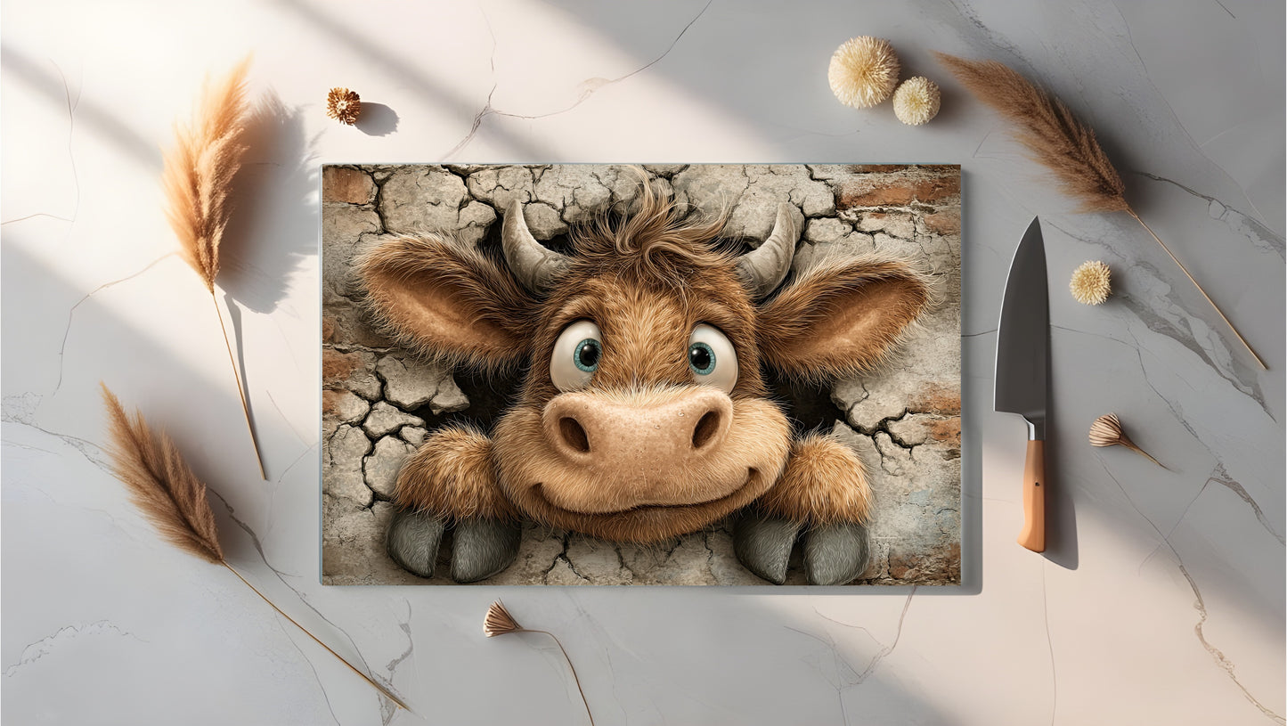 A4 Glass Sublimated Chopping Board