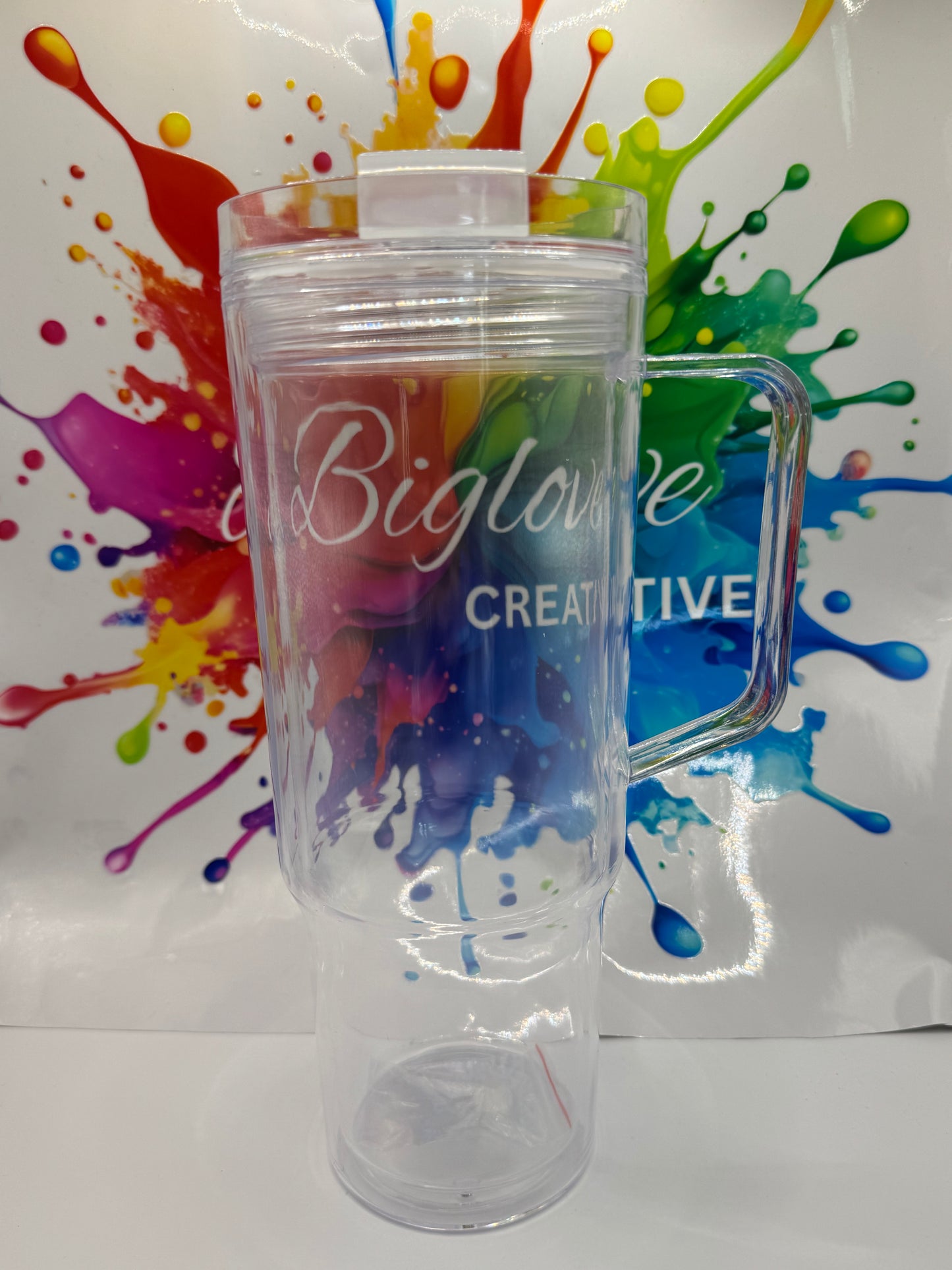 40 Oz Clear Acrylic Guzzler Snow Globe