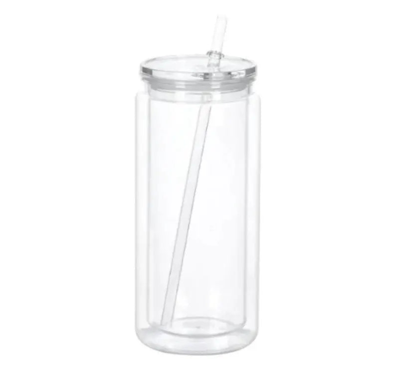 20 oz Clear Acrylic Snow Globe Tumbler