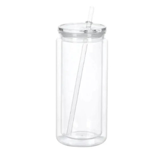20 oz Clear Acrylic Snow Globe Tumbler