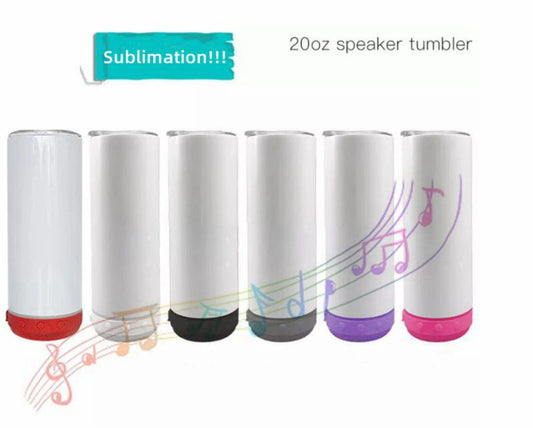 20oz Bluetooth Speaker Sublimation Tumbler