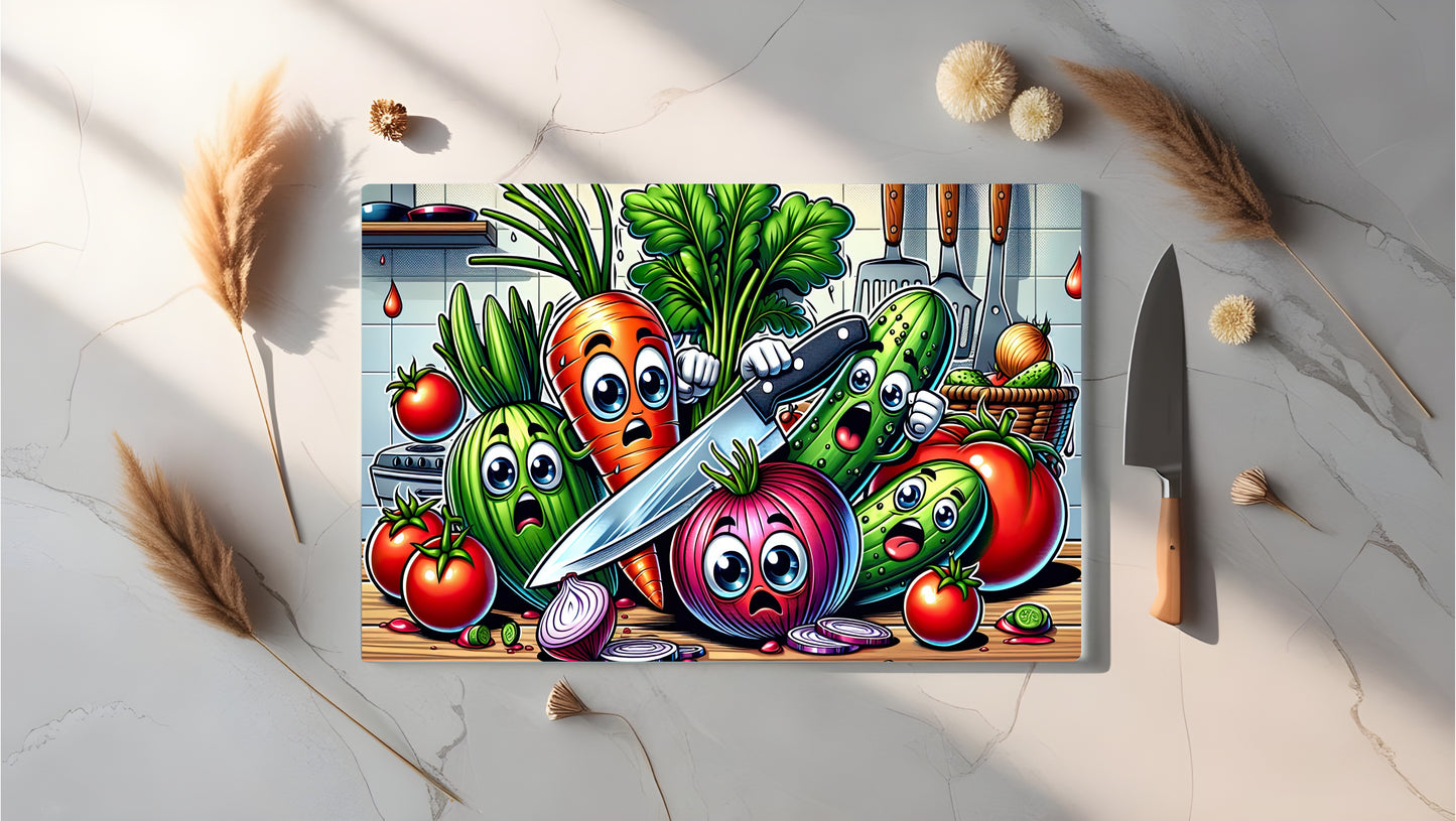 A4 Glass Sublimated Chopping Board