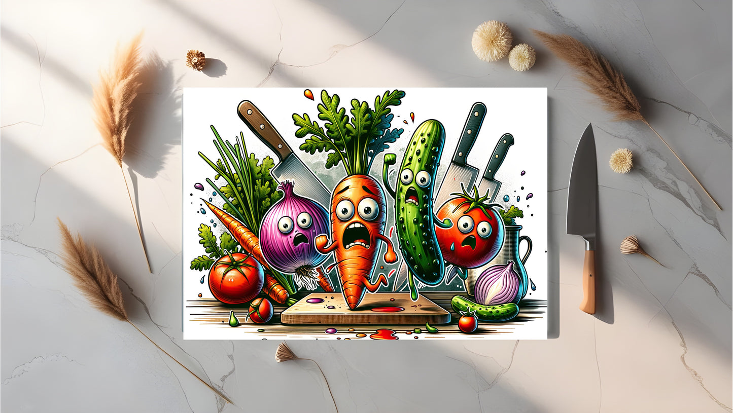 A4 Glass Sublimated Chopping Board