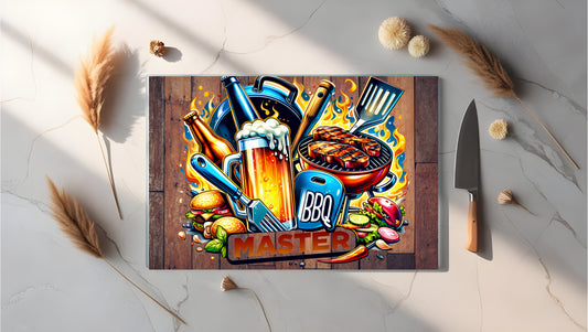 A4 Glass Sublimated Chopping Board