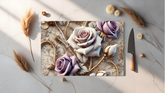 A4 Glass Sublimated Chopping Board