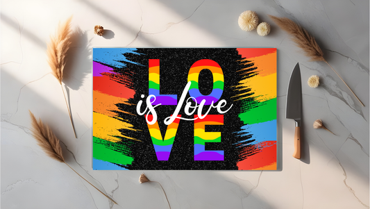 A4 Glass Sublimated Chopping Board