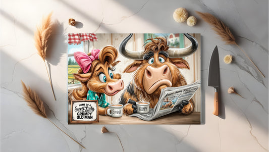 A4 Glass Sublimated Chopping Board